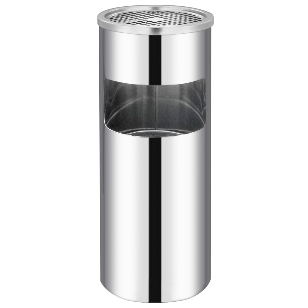 NNEVL Ashtray Dustbin Hotel 30 L Stainless Steel