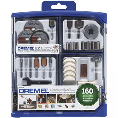 Dremel EZ Lock All-Purpose Rotary Tool Accessory Kit 160 pc