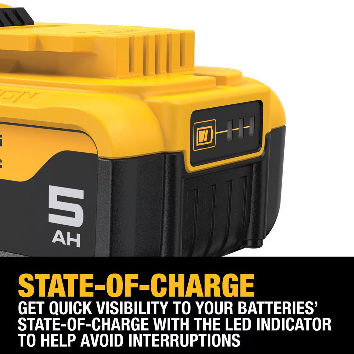 DeWalt 20V MAX DCB205-2 5 Ah Lithium-Ion Battery Combo Pack 2 pc