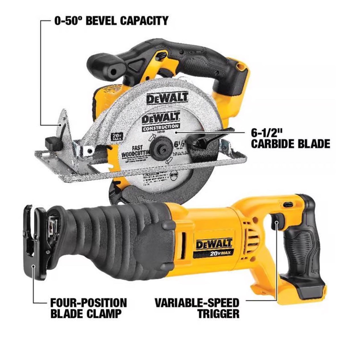 DeWalt 20V MAX Cordless Brushed 9 Tool Combo Kit