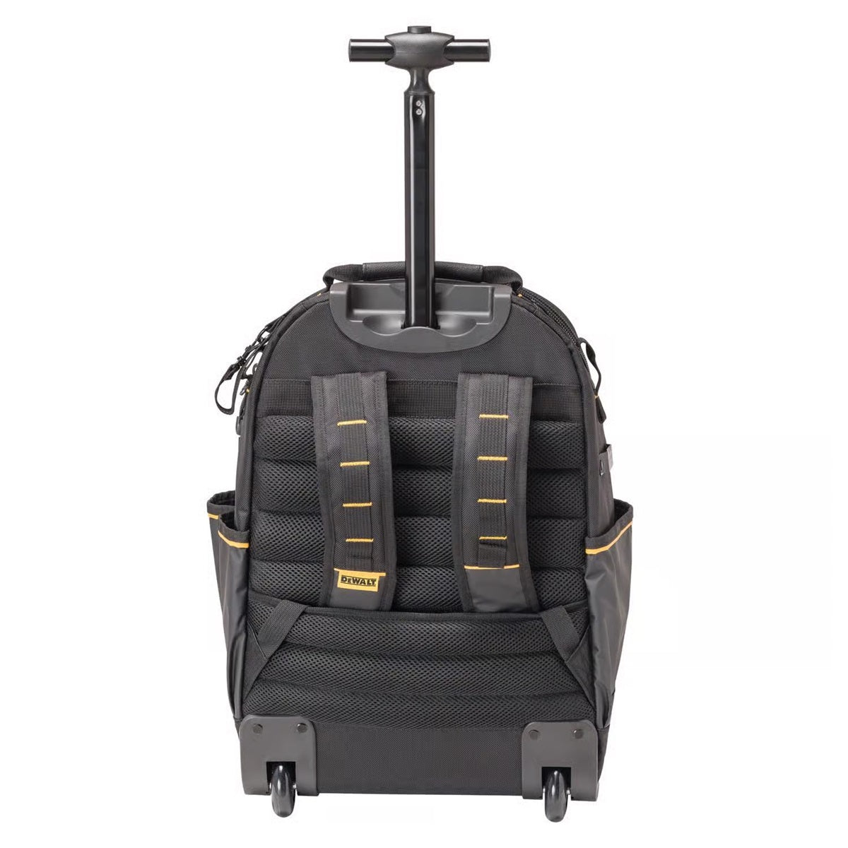 DEWALT Polyester/Tarpaulin Pro Backpack on Wheels Tool Bag 46 pocket Black/Yellow 1 pc
