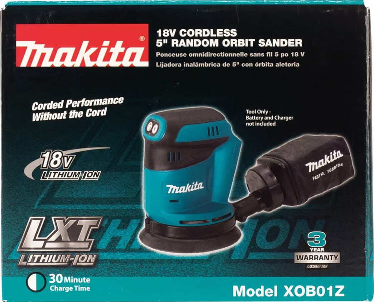 Makita 18V LXT Cordless 5 in. Random Orbit Sander Tool Only