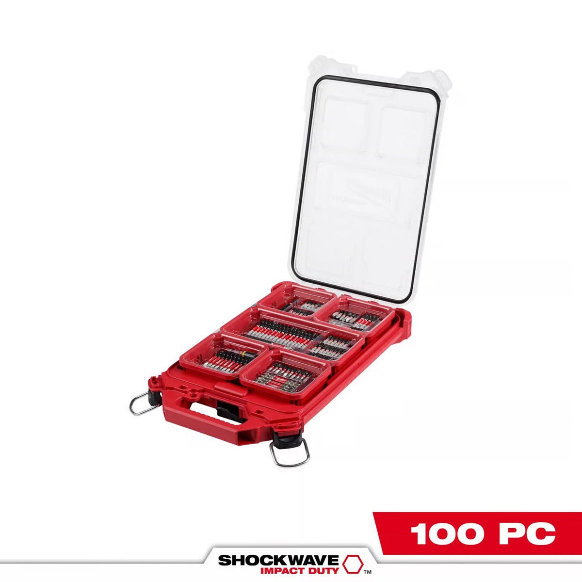 Milwaukee Shockwave Assorted 1/4 in. drive X 4 in. L Impact Driver Bit Set Alloy Steel 100 pc