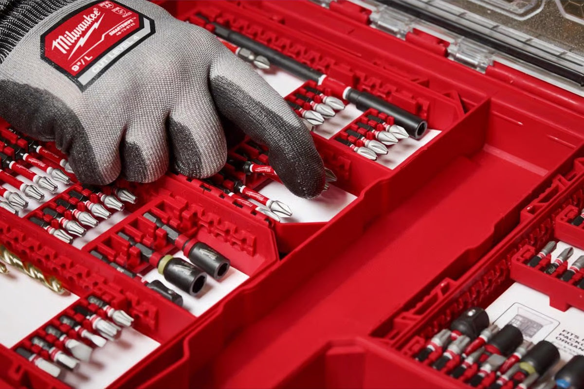 Milwaukee Shockwave Assorted 1/4 in. drive X 4 in. L Impact Driver Bit Set Alloy Steel 100 pc