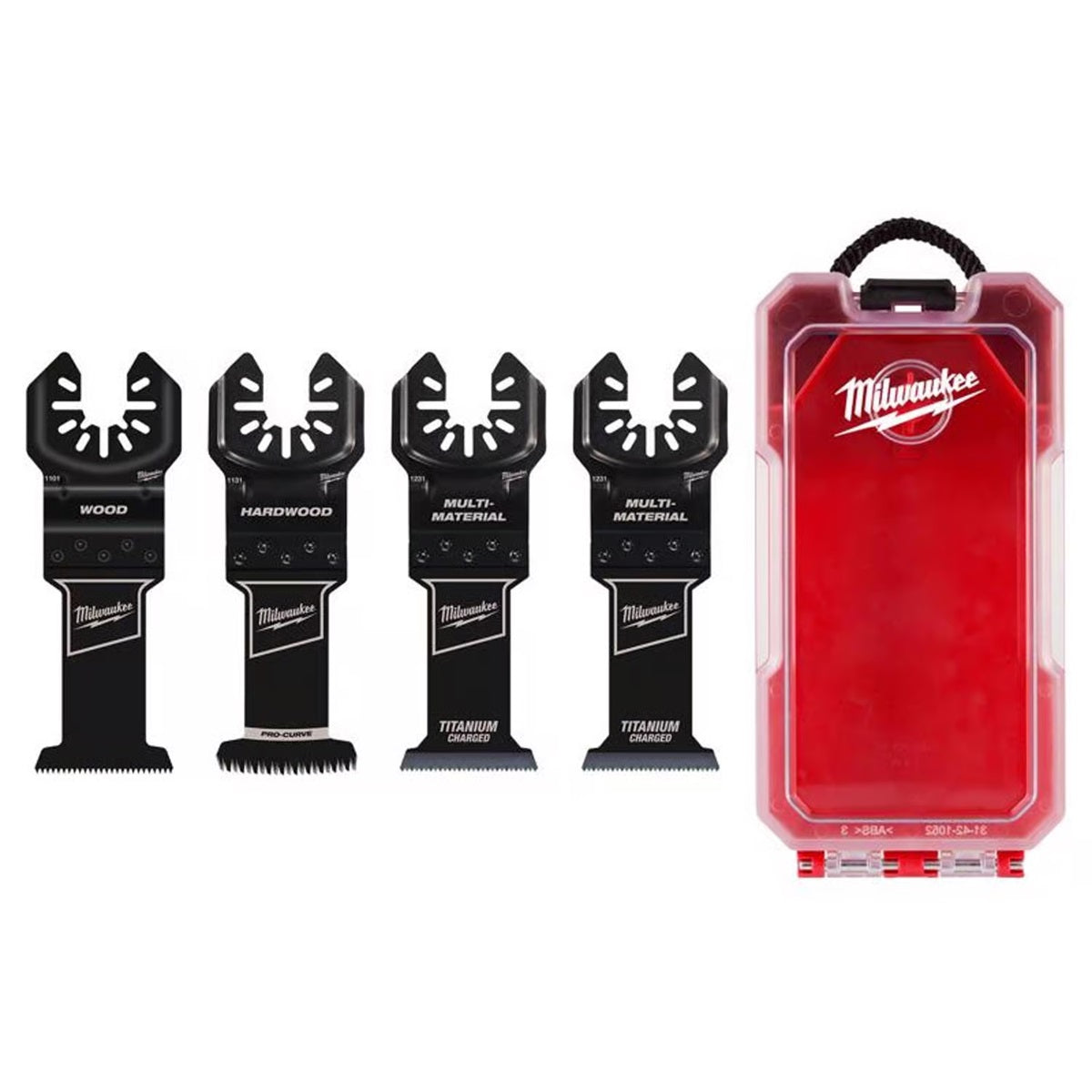 Milwaukee Carbon Steel Multi-Tool Semi-Circle Oscillating Blade Set 4 pc