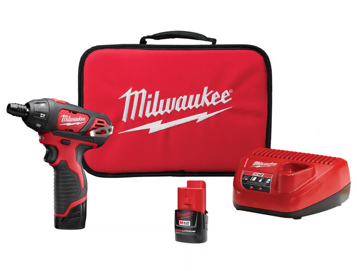 Milwaukee M12 Brushed Cordless Battery Operated Screwdriver Kit